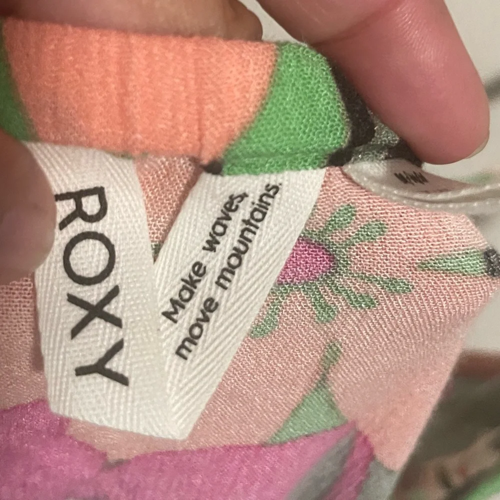Roxy spring adventure‎ beach mini dress floral size Medium - Picture 4 of 6